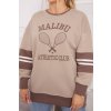 Mikina Malibu tmavo bezova mocca 21833 2