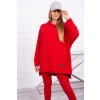 Tepláková súprava s oversize mikinou cervena 23758 3
