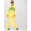 Predĺžená mikina Los AngelesHurtownia online Zolto zielona dresowa bluza z nadrukiem bawelniana 388311 1
