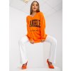 Predĺžená mikina Los AngelesHurt Pomaranczowo granatowa dresowa bluza oversize z nadrukiem 388307 1