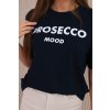 Bavlnené tričko Prosecco mood cierny 27808 4 kópia