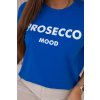 Bavlnené tričko Prosecco mood chrpa modra 27809 4 kópia