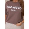 Bavlnené tričko Prosecco mood mocca 27812 3 kópia