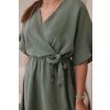 Mušelínové šaty Beth khaki 28970 3 kópia