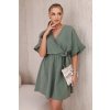 Mušelínové šaty Beth khaki 28970 4 kópia