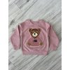 Mikina Teddy Bear - púdrová ružová