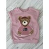 Mikina Teddy Bear - púdrová ružová