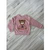 Mikina Teddy Bear - púdrová ružová