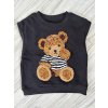 Mikina Teddy Bear - čierna