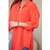Oversize mušelínová košeľa malina 31061 3 kópia