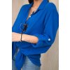 Oversize mušelínová košeľa nevadza modra 31064 4 kópia