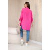 Oversize mušelínová košeľa ruzovy 31057 2 kópia