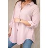 Oversize mušelínová košeľa tmava pudrova ruzova 31063 3 kópia