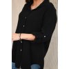 Oversize mušelínová košeľa cierny 31058 3 kópia