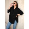 Oversize mušelínová košeľa cierny 31058 4 kópia