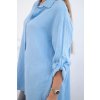 Oversize mušelínová košeľa Nell modry 30844 4 kópia