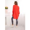 Oversize mušelínová košeľa Nell Plus Size cerveny 31353 2 kópia