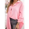 Oversize mušelínová košeľa Nell Plus Size cukrikova ruzova 31262 3 kópia