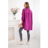 Oversize mušelínová košeľa Nell Plus Size tmavo fialova 31259 2 kópia
