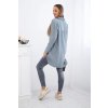 Oversize mušelínová košeľa Nell Plus Size tmavosiva 30848 2 kópia