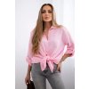 Oversize mušelínová košeľa Nell svetloruzova 30810 4 kópia