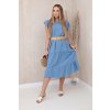Midi šaty s opaskom Denim 29630 1 kópia