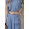 Midi šaty s opaskom Denim 29630 4 kópia