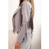 Semišová bunda so strapcami siva 33299 4 kópia
