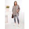 Oversize mušelínová košeľa Nell Plus Size fango 31487 1 kópia