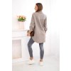 Oversize mušelínová košeľa Nell Plus Size fango 31487 2 kópia