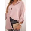 Oversize mušelínová košeľa Nell Plus Size tmava pudrova ruzova 31261 4 kópia