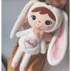 Metoo bábika Zajačik biela, 50 cm 2