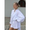 Dámska mušelínová košeľa Palma biela 19 kópia