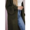 Dlhý kardigán Suzan khaki 26580 4 kópia