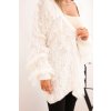 slo pl Damsky kardigan s strapcami a volnym strihom ecru 34571 4 kópia
