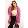 slo pl Damsky kardigan s strapcami a volnym strihom fialovy 34572 3 kópia