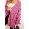 slo pl Damsky kardigan s strapcami a volnym strihom fialovy 34572 4 kópia