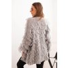 slo pl Damsky kardigan s strapcami a volnym strihom sedy 34573 1 kópia