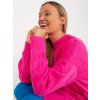 Svetrové šaty Ellen Hurt Fluo rozowa mini sukienka dzianinowa w warkocze RUE PARIS 389793 1