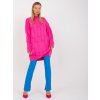 Svetrové šaty Ellen Hurt Fluo rozowa mini sukienka dzianinowa w warkocze RUE PARIS 389793 4