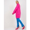 Svetrové šaty Ellen Hurt Fluo rozowa mini sukienka dzianinowa w warkocze RUE PARIS 389793 5