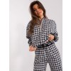 Súprava s pepíto vzorom Hurt Szaro czarny komplet z bluza i szerokimi spodniami 405613 2
