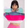 Oversize sveter Helen Hurt Niebiesko fluo rozowy sweter oversize z welna 399196 1