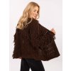 Kardigán so strapcami Anet Brazowy damski kardigan w stylu boho RUE PARIS 413874 3