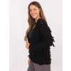 Kardigán so strapcami Anet Czarny damski kardigan z welna RUE PARIS 413890 4