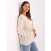 Kardigán so strapcami Anet Ecru damski kardigan bez zapiecia RUE PARIS 413891 1