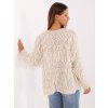 Kardigán so strapcami Anet Ecru damski kardigan bez zapiecia RUE PARIS 413891 3