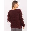 Kardigán so strapcami Anet Bordowy kardigan w stylu boho RUE PARIS 413904 4