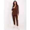 Súprava saka a nohavíc Ivone Brazowy komplet z marynarka oversize RUE PARIS 413857 1
