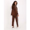 Súprava saka a nohavíc Ivone Brazowy komplet z marynarka oversize RUE PARIS 413857 3